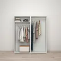 IKEA PLATSA ПЛАТСА, гардероб 4-дверный, белый / фонен белый, 160x57x181 см 794.251.85 фото thumb №3