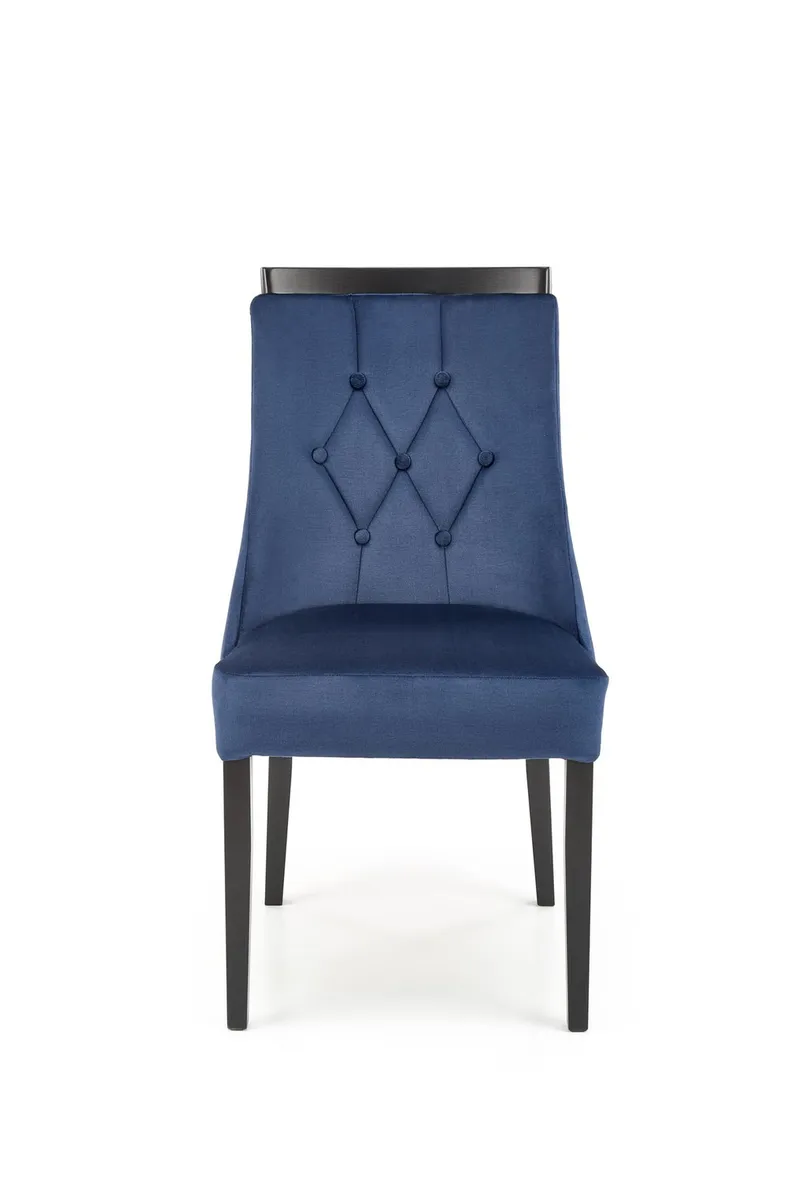 Кухонный стул HALMAR ROYAL черный/темно-синий фото №5