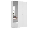 BRW Шкаф 3-х дверный Flex 150 см с зеркалом белый, белый/зеркальный SZAFA_ZESTAW_133-BI фото thumb №1