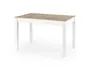 Кухонний стіл HALMAR MAURYCY 118-158x75 см дуб сонома / білий фото