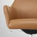 IKEA TOSSBERG ТОССБЕРГ / LÅNGFJÄLL ЛОНГФЬЄЛЛЬ, крісло для конференцій, Бабуся світло-коричнева/біла 095.130.91 фото thumb №2
