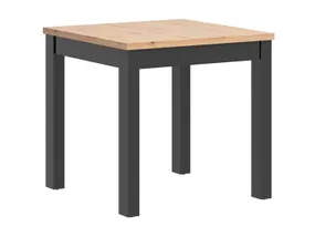 Стол обеденный BRW Maren, 80х80 см, TXS_MAREN/80/80-DASN/CA, черный/дерево фото