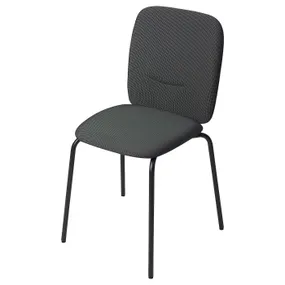 IKEA PÅBODA ПОБОДА, стул, черный / Реммарн темно-серый 405.460.46 фото
