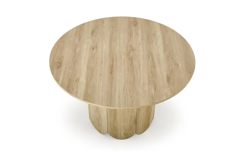 Обеденный стол HALMAR HUGO 120x120 см, натуральный дуб фото №7
