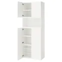 IKEA PLATSA, комбинация с дверьми, Белый/фондовый белый, 80x42x221 см 495.858.68 фото thumb №1