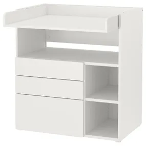 IKEA SMÅSTAD СМОСТАД, пеленальный стол, белый с 3 ящиками, 90x79x100 см 193.921.59 фото