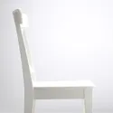 IKEA INGATORP ИНГАТОРП / INGOLF ИНГОЛЬФ, стол и 6 стульев, белый / белый, 155 / 215 см 192.968.84 фото thumb №6