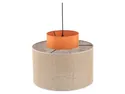 BRW Тканевый подвесной светильник Duo Jute 170 см бежево-оранжевый 095060 фото thumb №3