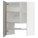 IKEA METOD МЕТОД, навесной шкаф д / вытяжки / полка / дверь, белый / матовый темно-бежевый, 60x80 см 395.044.72 фото thumb №1
