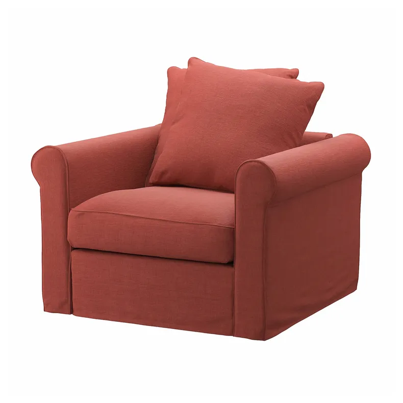 IKEA GRÖNLID ГРЕНЛІД, крісло, ЛЬЙУНГЕН світло-червоний 695.017.78 фото №1