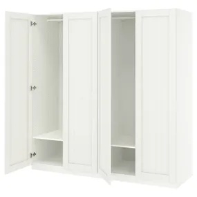IKEA PAX ПАКС / GULLABERG ГУЛЛАБЕРГ, гардероб, комбинация, белый/белый, 200x60x201 см 895.635.91 фото