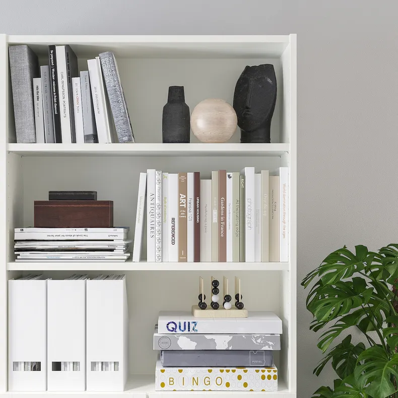 IKEA BILLY БІЛЛІ / OXBERG ОКСБЕРГ, книжкова шафа з дверцятами, білий, 80x30x202 см 292.810.66 фото №4