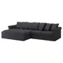 IKEA GRÖNLID ГРЕНЛІД, 4-місний диван із кушетками, СПОРДА темно-сірий 194.085.70 фото