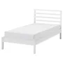 IKEA TARVA ТАРВА, каркас кровати, белое пятно / Лурёй, 90x200 см 895.539.31 фото