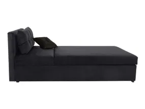 BRW Диван-ліжко Rico з ящиком для зберігання та регулюванням спинки чорний, Kronos 7 Black LO-RICO-LBK-G2_BD57F4 фото