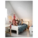 IKEA SLÄKT СЛЭКТ, раздвижная кровать с реечным дном, белый, 80x200 см 193.264.28 фото thumb №7