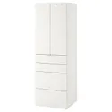 IKEA SMÅSTAD СМОСТАД / PLATSA ПЛАТСА, гардероб, белый с 4 ящиками, 60x57x181 см 694.283.25 фото thumb №1
