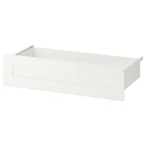 IKEA SANNIDAL САННИДАЛЬ, ящик, белый/белый, 80x42x20 см 794.378.38 фото