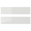 IKEA RINGHULT РІНГХУЛЬТ, фронтальна панель шухляди, глянцевий світло-сірий, 40x10 см 703.271.46 фото thumb №1