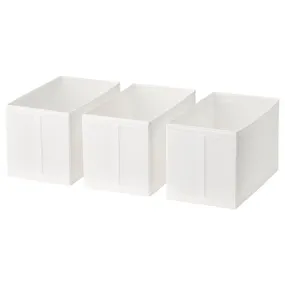 IKEA SKUBB СКУББ, коробка, білий, 31x55x33 см 602.903.70 фото
