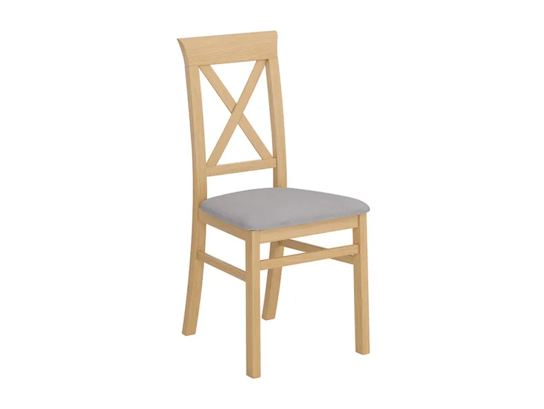 BRW Велюрове крісло Alla 3 сірий / натуральний дуб, Inari 91 сірий / дуб натуральний TXK_ALLA_3-TX099-1-INARI_91_GREY фото №1