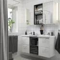 IKEA ENHET ЕНХЕТ, ванна, антрацит/білий, 124x43x65 см 595.475.50 фото thumb №2