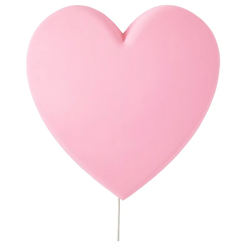 IKEA UPPLYST УППЛЮСТ, LED бра, серце рожевий 404.403.42 фото №2