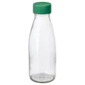 IKEA SPARTANSK СПАРТАНСК, пляшка для води, прозоре скло/зелений, 0.5 л 605.179.53 фото thumb №1