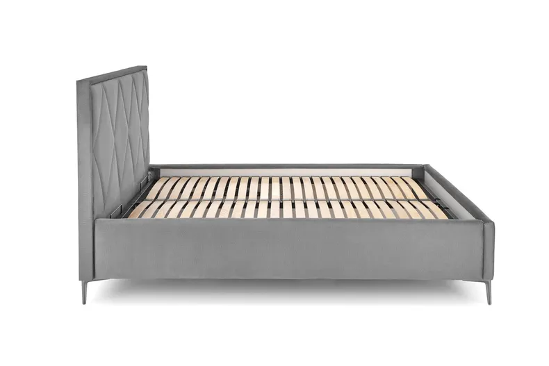 Узголів'я ліжка HALMAR MODULO W4 160 см сірого кольору. Моноліт 85 фото №3