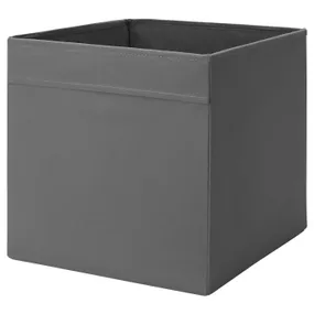 IKEA DRÖNA ДРЁНА, коробка, тёмно-серый, 33x38x33 см 104.439.74 фото