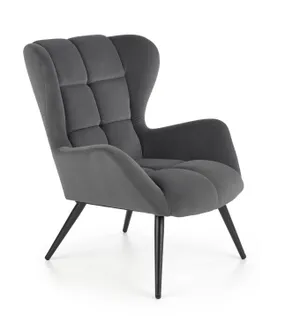 Мягкое кресло HALMAR TYRION, серый фото