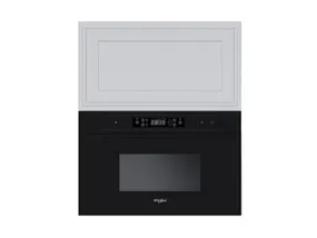 BRW Верхний шкаф для кухни Verdi 60 см с микроволновой печью навесной светло-серый матовый, греноловый серый/светло-серый матовый FL_GMO_60/72_O_AMW442-SZG/JSZM/CA фото