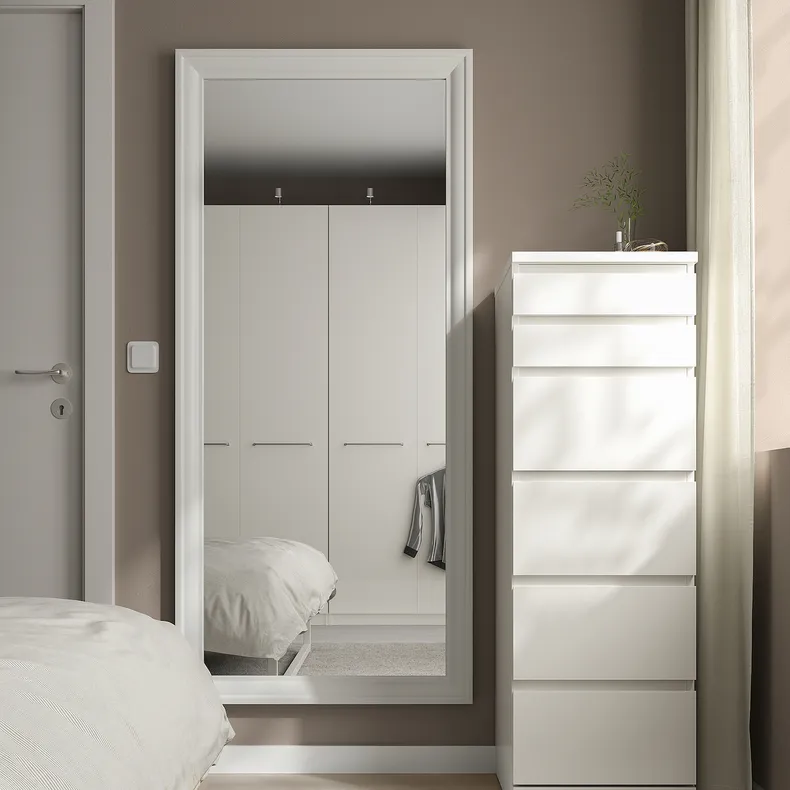 IKEA TOFTBYN ТОФТБІН, дзеркало, білий, 75x165 см 504.591.47 фото №2