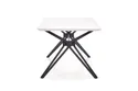 Кухонний стіл HALMAR PASCAL 160x90 см білий, чорний фото thumb №6