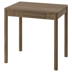 IKEA TONSTAD ТОНСТАД, письмовий стіл, шпон з мореного дуба коричневого кольору, 75x60 см 105.382.03 фото