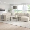IKEA VIMLE ВІМЛЕ, кутовий диван, 5-місний, з шезлонгом / Gunnared бежевий 993.995.81 фото thumb №2