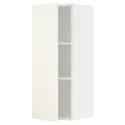 IKEA METOD МЕТОД, шафа навісна із полицями, білий / ВАЛЛЬСТЕНА білий, 40x100 см 195.072.59 фото thumb №1