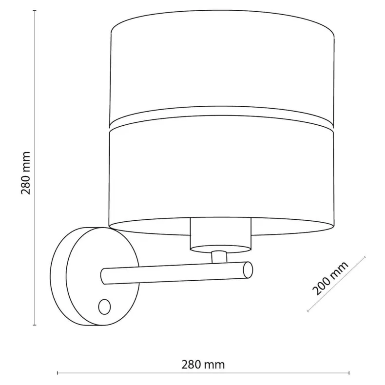 BRW Круглий гламурний настінний світильник Hilton 4770 TK Lighting 087808 фото №8