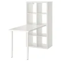 IKEA KALLAX КАЛЛАКС / LINNMON ЛИННМОН, стол, комбинация, белый, 77x139x147 см 294.817.01 фото thumb №1