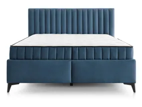 BRW Кровать двуспальная с 2 матрасами и подъемным механизмом BRW JOY, 160x200 см, ткань: синий LO_KT-JOY-160X200-G2-ELEMENT_13 фото