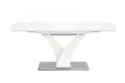 Обідній стіл розкладний HALMAR PALERMO 140-180x80 см, білий матовий фото thumb №12