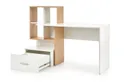 Письмовий стіл HALMAR GROSSO 149x50 см, золотий дуб / білий фото thumb №6