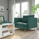 IKEA SÖDERHAMN СОДЕРХЭМН, кресло, Килинг серо-бирюзовый 995.144.87 фото thumb №2