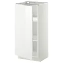 IKEA METOD МЕТОД, підлогова шафа з полицями, білий / РІНГХУЛЬТ білий, 40x37 см 394.550.37 фото thumb №1