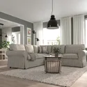 IKEA EKTORP ЕКТОРП, кутовий диван, 4-місний, Карлшов бежевий / багатобарвний 995.089.95 фото thumb №2