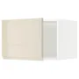 IKEA METOD МЕТОД, верхня шафа для холодильн / мороз кам, білий / Voxtorp високий глянець світло-бежевий, 60x40 см 894.636.95 фото