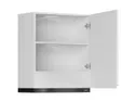 BRW Верхний кухонный шкаф Sole 60 см с вытяжкой правый белый глянец, альпийский белый/глянцевый белый FH_GOO_60/68_P_FL_BRW-BAL/BIP/CA фото thumb №3