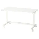 IKEA MITTZON МИТТЗОН, складной стол на колесиках, белый, 140x70 см 205.279.54 фото thumb №1