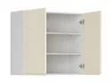 BRW Двухдверный кухонный шкаф Sole 80 см магнолия глянцевый, альпийский белый/магнолия глянец FH_G_80/72_L/P-BAL/XRAL0909005 фото thumb №3