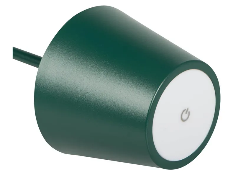 BRW Настільна світлодіодна лампа Hortia бездротова з диммером зеленого кольору 091614 фото №2